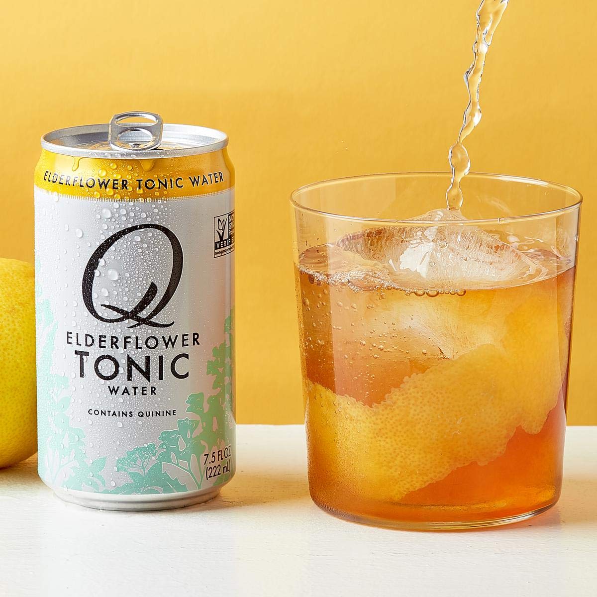 Q Tonic, Tonic Water, Elderflower, 75 Oz cans (Pack of 4)