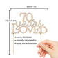 70 Years Loved Crystal Cake Topper For 70 Years Birthday Or 70Th Wedding Anniversary Rhinestone Metal Party Decoration Gold