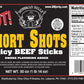 Buffalo Bills Hot Short Shots (120 Hot And Spicy 3.5    Beef Sticks Per 30Oz Bag)