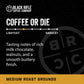 Black   Coffee Company Ground Coffee, Medium Roast, 12oz Bag, Roasted Blend from Arabica Beans, Colombian & Brazilian