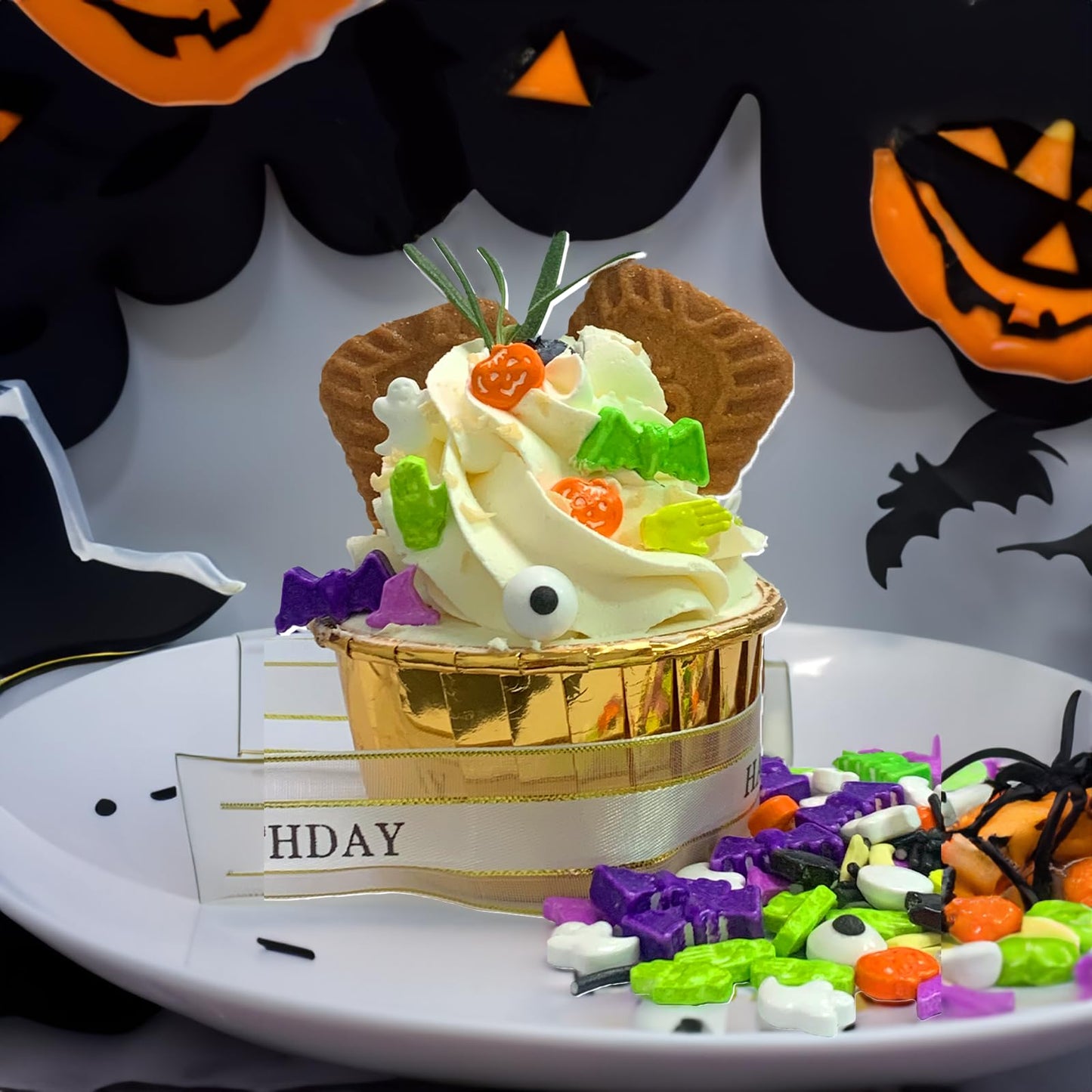 Halloween Sprinkles Edible Candy Eyes For Decorating Eyeballs Skull Bones Bats Pumpkins Sprinkles Halloween Themed Desserts Cook