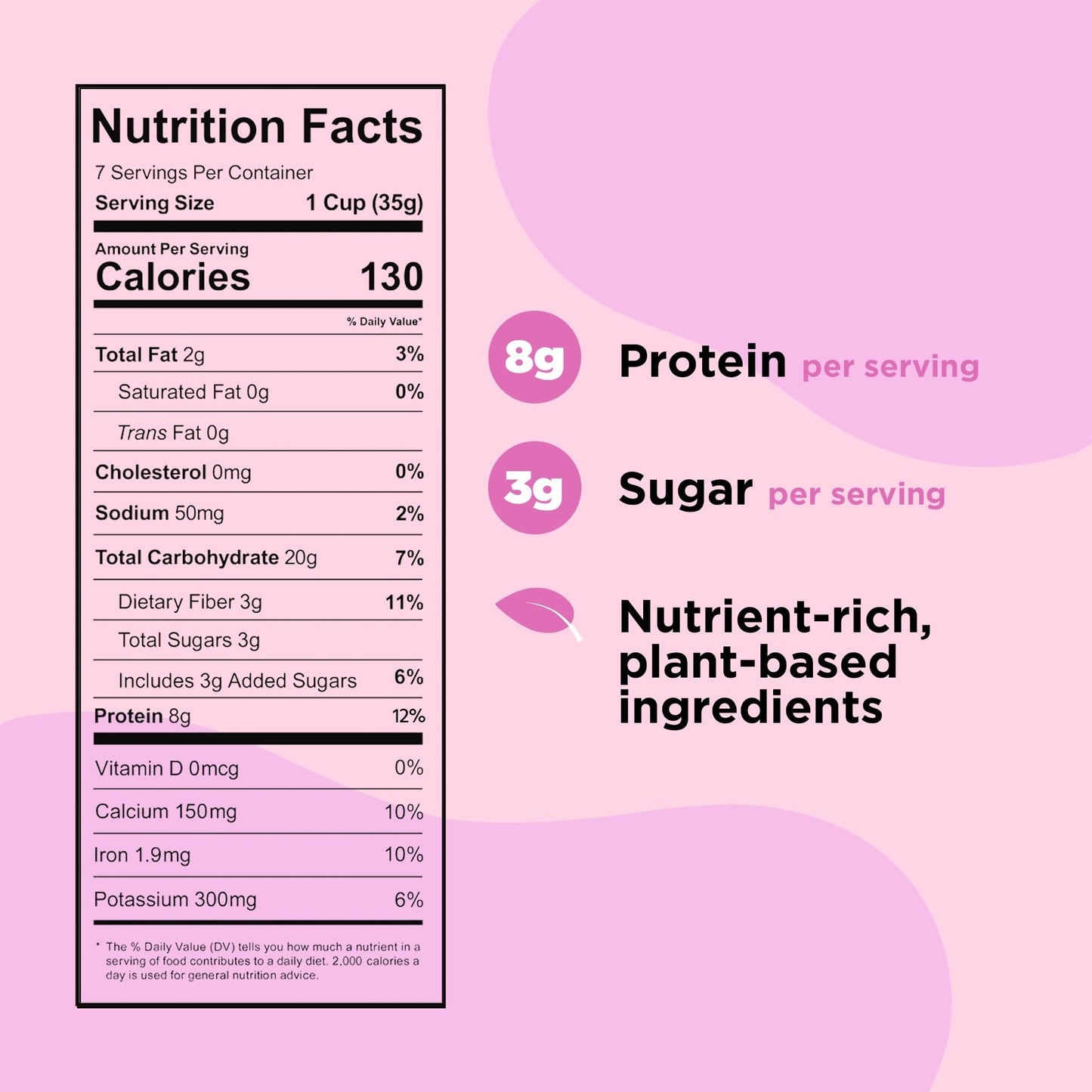 Protein And Gluten Free Breakfast Cereal By Three Wishes (6-Pack) - Marshmallow – 8G Of Protein And 3G Of Sugar Snack - Kosher, Grain-Free, Dairy-Free, Vegan And Peanut-Free - Non-Gmo