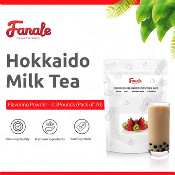 Fanale Premium Hokkaido Milk Tea Bubble Tea Flavoring Powder | Perfect For Baking, Smoothies, Desserts And Drinks | Instant Flav