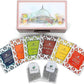 Octavius Assorted Tea Gift Set | 6 Flavored Black & Green Teas | 30 Enhanced Teabags In Each Box | Wooden Tea Sampler With Taj Mahal Design | Luxury Tea Gift Box | Pack Of 2