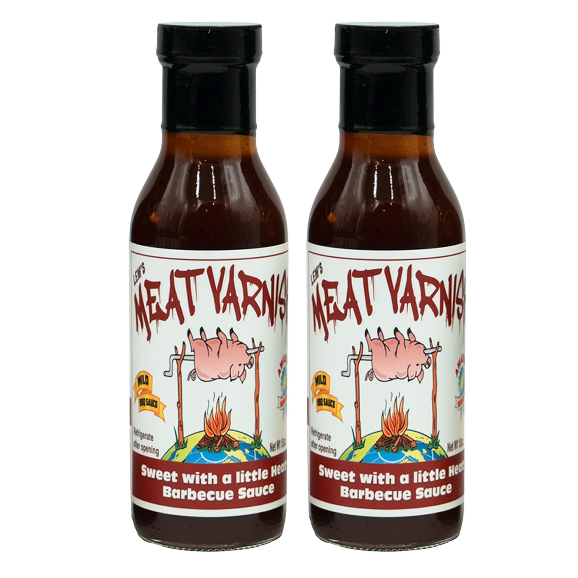Lems Meat Varnish BBQ Sauce – Gluten Free, 15 oz Bottle, Mild, Perfect for Ribs, Chicken, Pork, Grilling and Smoking