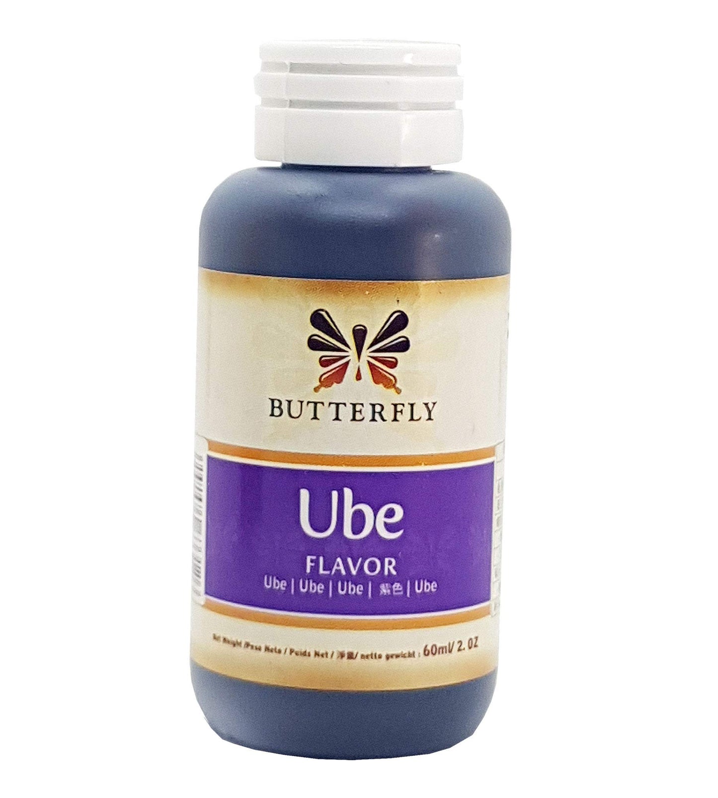 Ube Butterfly Purple Yam Flavoring Paste Extract, 2.03 Fl Oz with Mini Refrigerator Magnet - Ideal for Baking and Desserts