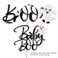 Rsstarxi 1 Pack Ghost Baby Boo Cake Topper Glitter Spooky Little Boo Cake Pick For Halloween Theme Baby Shower Kids Boys Girls Birthday Party Cake Decorations Supplies Black