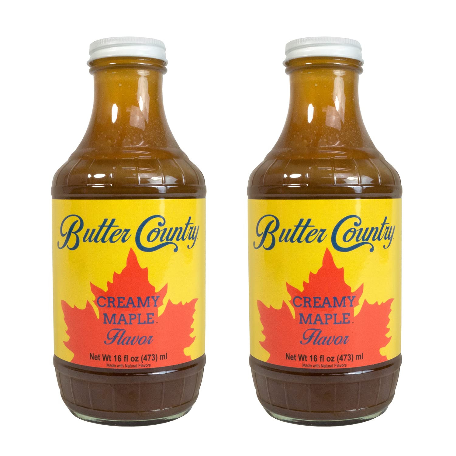 Rich & Creamy Buttermilk Syrup Maple Flavor By Uncle Bob'S Butter Country 16 Fl Oz/2 Pack