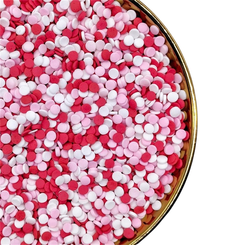 NIPEOR Rainbow Sprinkles Confetti Sprinkles 3.53oz/100g Edible Sprinkle Topping Confetti Sprinkles, Round Sprinkles for Cake Dec