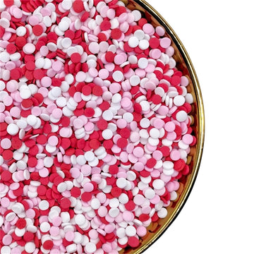 NIPEOR Rainbow Sprinkles Confetti Sprinkles 3.53oz/100g Edible Sprinkle Topping Confetti Sprinkles, Round Sprinkles for Cake Dec