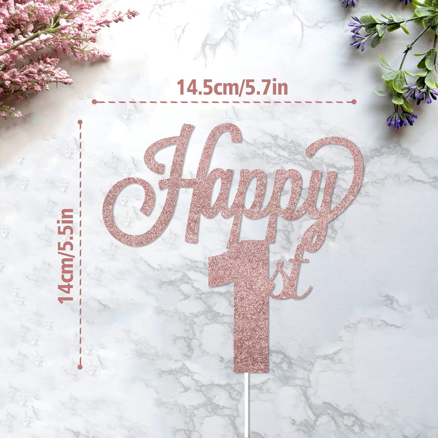 Lingteer Happy 69Th Birthday Cake Topper - Cheers To 69Th Birthday 69 Years Old Birthday Party Cake Decorations Sign.