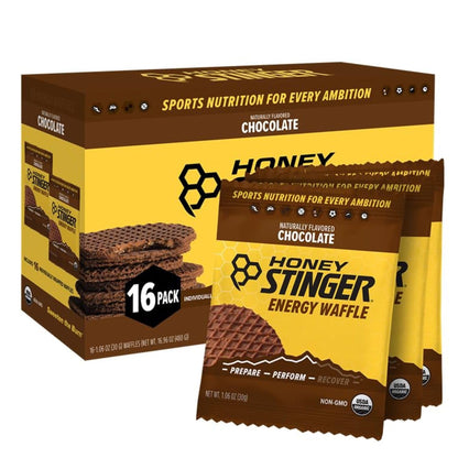 Honey Stinger Organic Chocolate Waffle | Energy Stroopwafel for Exercise, Endurance and Performance | Sports Nutrition for Home 