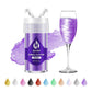 Purple Edible Glitter For Cocktails - 6G Purple Luster Dust Edible Drink Glitter Food Grade Metallic Shimmer Powder Sprinkles Fo