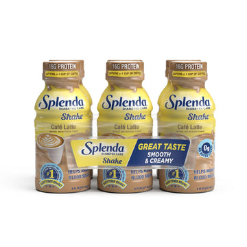 Splenda Diabetes Care Shakes - Meal Replacement Shake, 8 Fluid Ounces Per Bottle (Caf   Latte, 6 Pack)