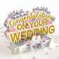 Wedding Congratulations 5''x7'' Card, Pop-Up Cards