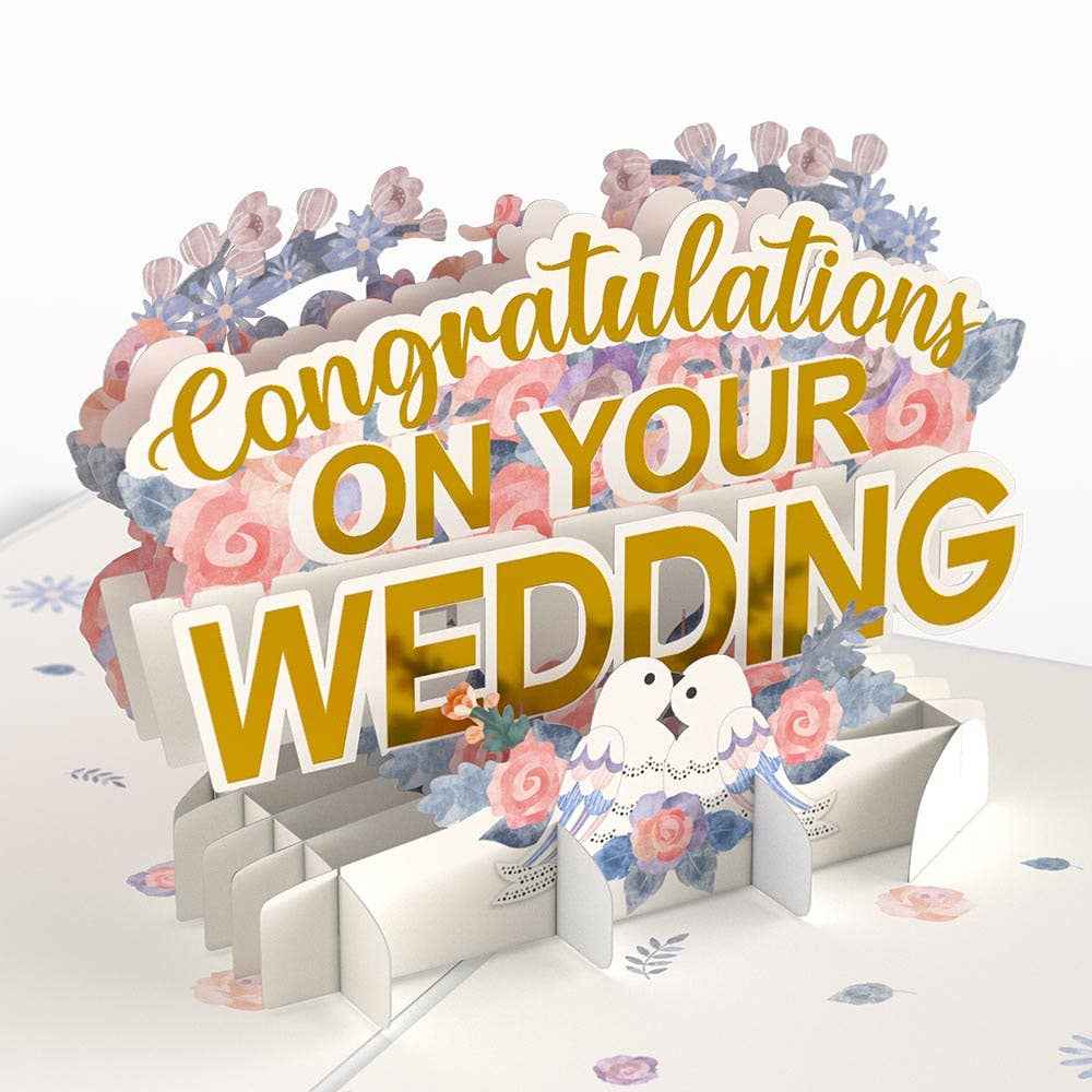 Wedding Congratulations 5''x7'' Card, Pop-Up Cards