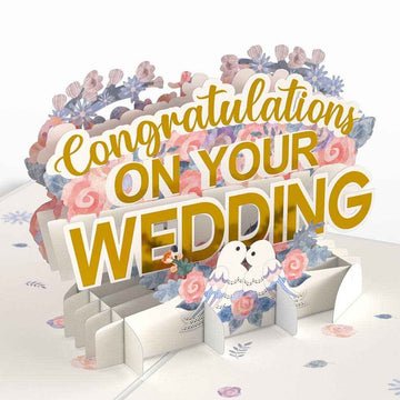 Wedding Congratulations 5''x7'' Card, Pop-Up Cards