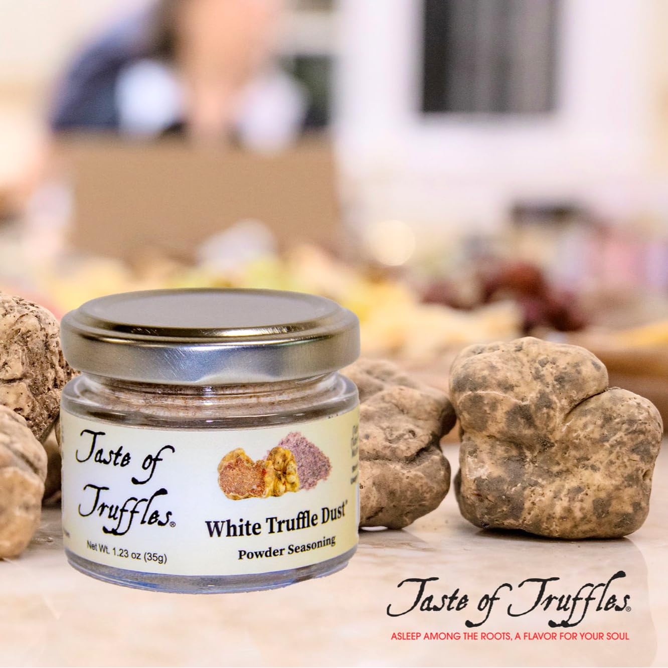 TASTE OF TRUFFLES Truffle Dust® Seasoning, Truffle & Mushrooms Powder, Vegan, 1.23 oz