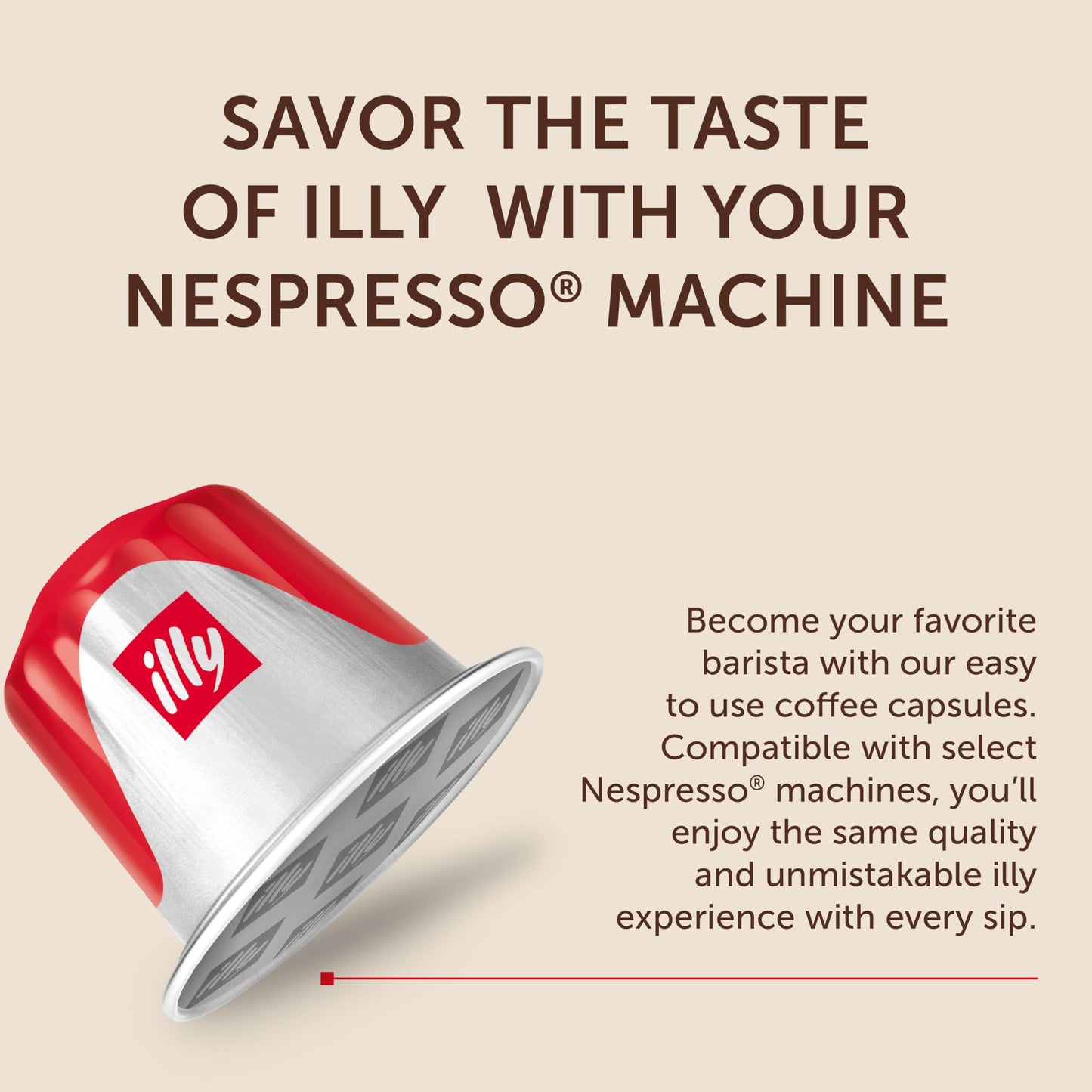 illy Aluminum Espresso compact pieces Compatible with Nespresso - Classico Medium Roast - 10 Count (Pack of 5)