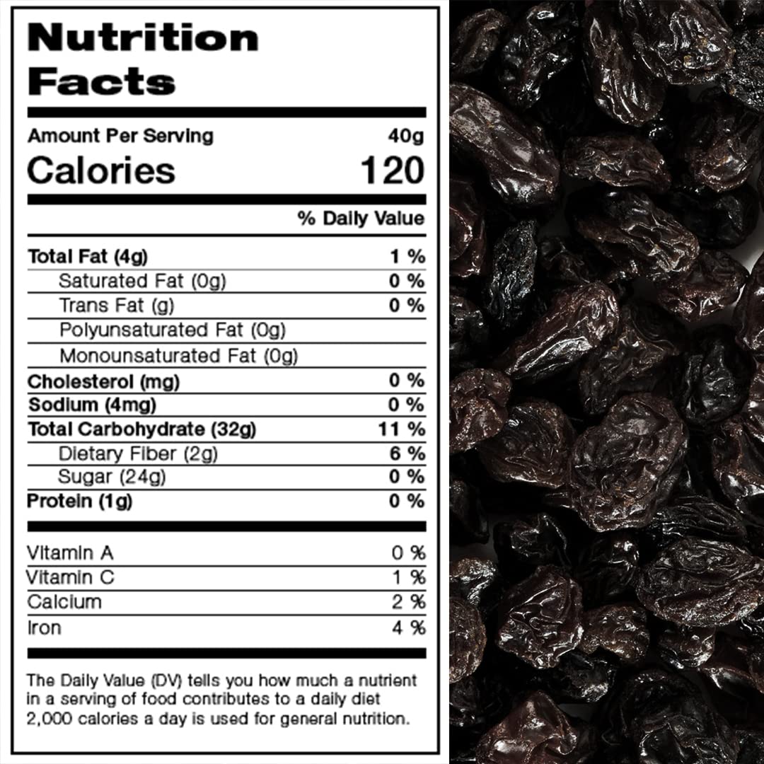 Raisins, Jumbo Flame, Packaged In A 1 Lb. (16 Oz.) Resealable Pouch Bag, Usa, Great Trace Mineral, Boron, In The Diet, Vegan, No Added Sugar, Energy Boost Snack, Luscious, Kids And Adults, Seedless By Presto Sales Llc