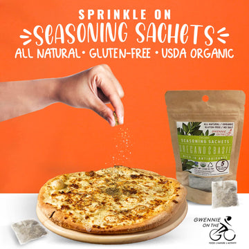 Gwennie On The Go - Seasoning Sachets | Oregano & Basil | Certified Organic | Gluten- Free | Resealable Pouch | Seasoning Mix Pa