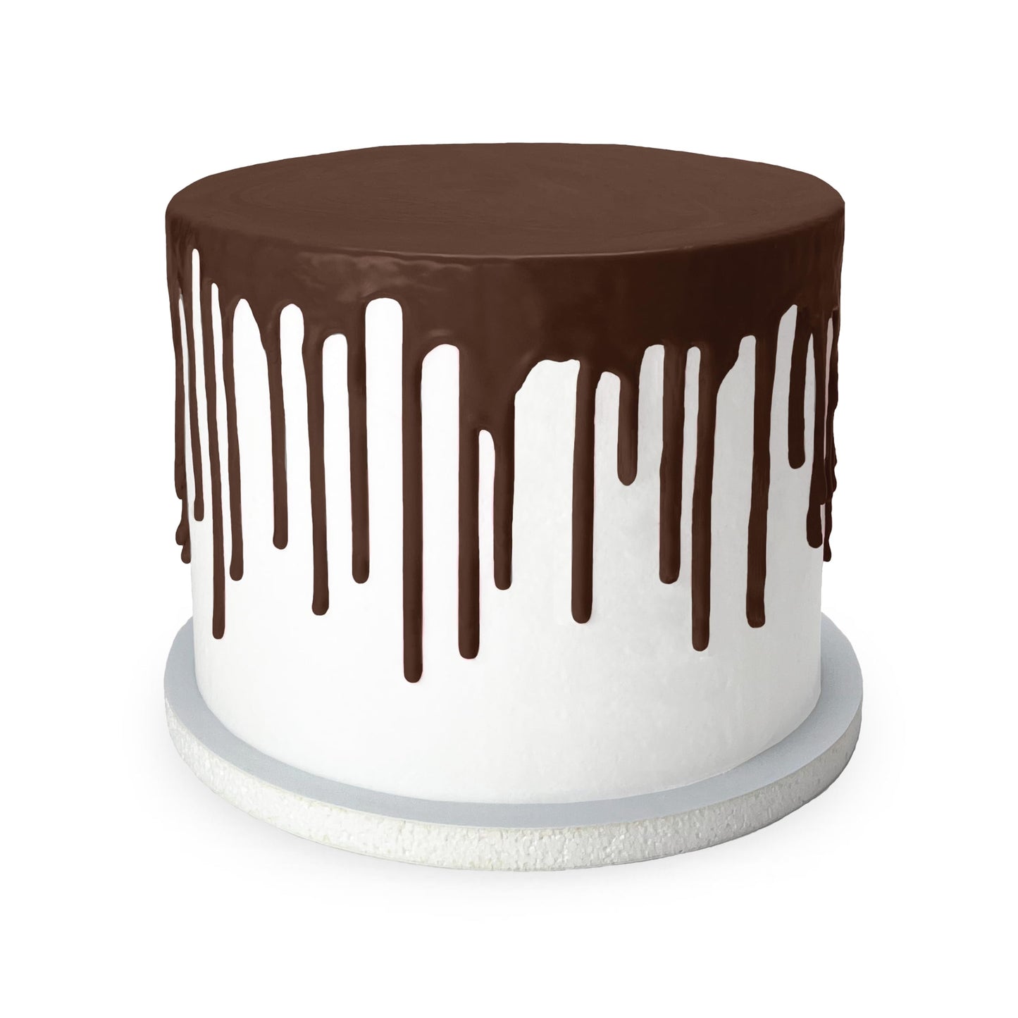 Satin Ice Cake Drip, Brown Chocolate, 8.8 Ounce - Ideal for Cakes and Desserts