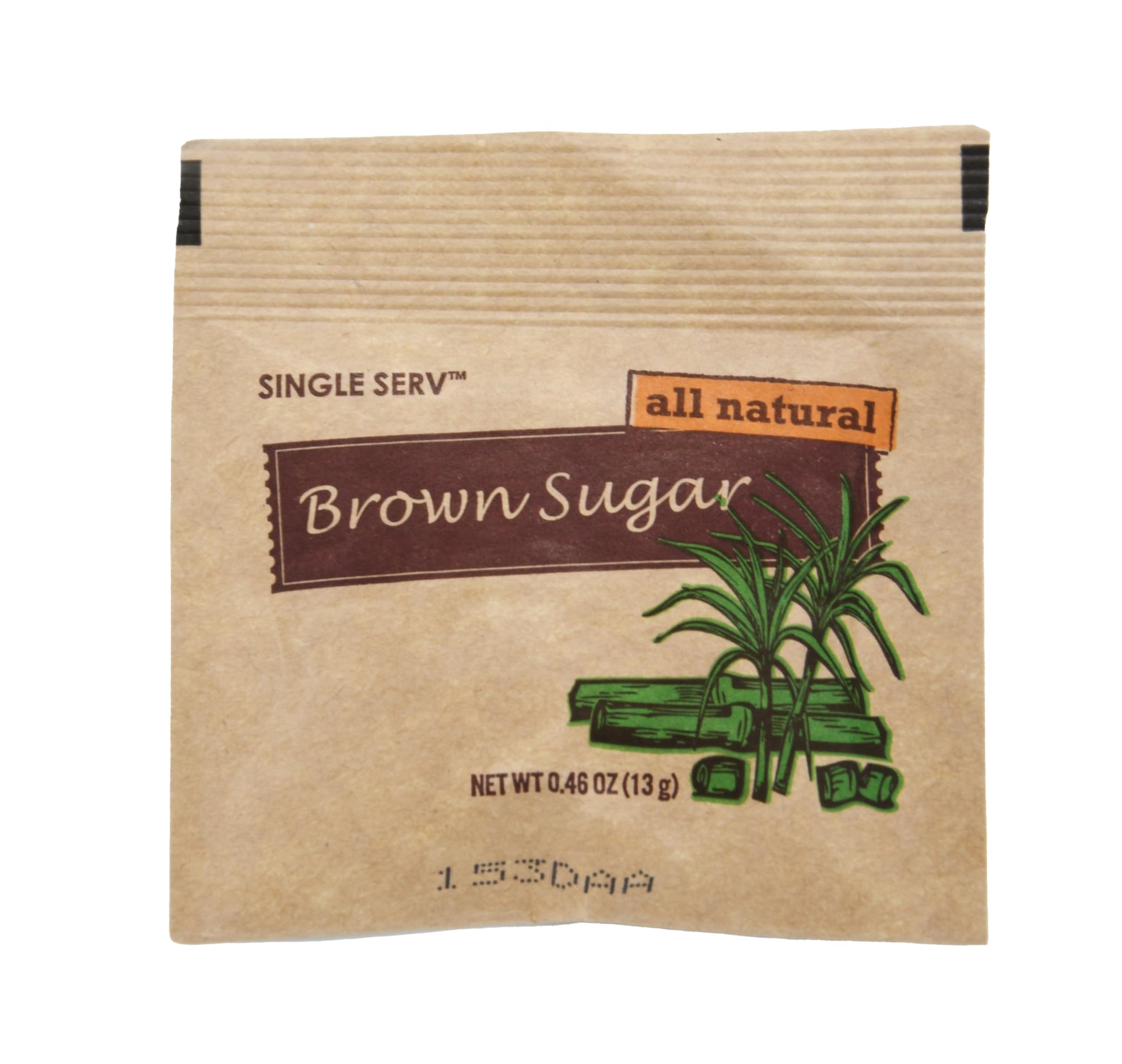 Single Serv Brown Sugar Packets - All Natural Premium Quality, Easy To Open for Convenient Portion Control, Perfect for Condimen