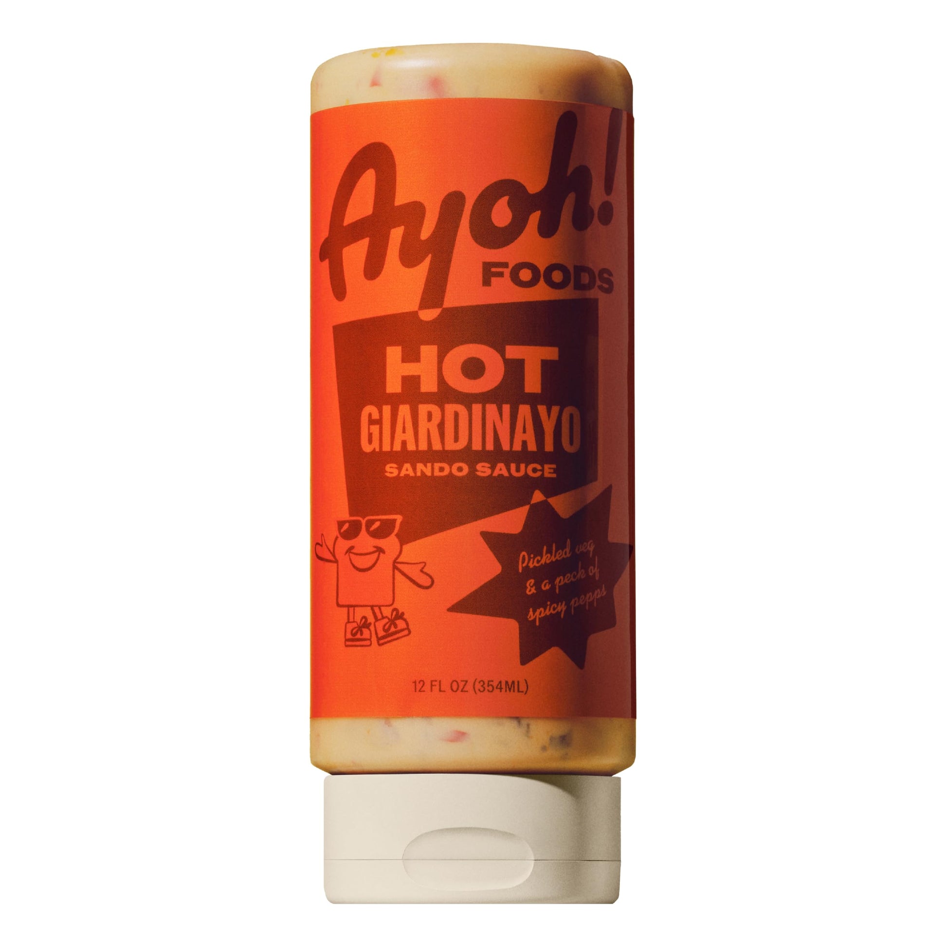 Ayoh Foods  Sando Sauce  Sandwich Sauce  (1-12 Ounce Bottle) - Creamy & Flavorful  Perfect for Sandwiches  Wraps & Dips  Created by Molly Baz (Hot Giardinayo)