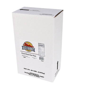Jack Rabbit Dried Black Eye Beans, 20 lbs Box