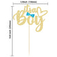 Gyufise 1 Pack Gold Glitter It'S A Boy Cake Topper Gender Reveal Cake Decoration Pick For Baby Shower Gender Reveal Baby Boy 1St