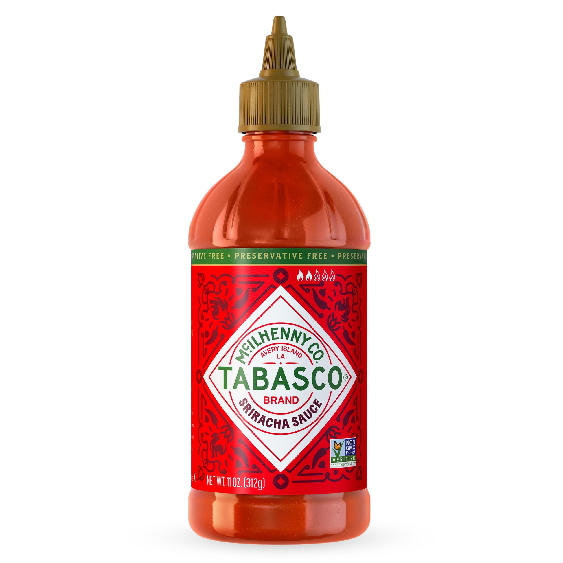 TABASCO Brand Sriracha Sauce, Medium Hot Sauce, Easy-to-Squeeze Bottle, Thai-Style with Louisiana Twist, Rich & Bold Flavor, Gre