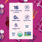 Cerebelly Organic Baby Food Pouches, Beet Carrot Blueberry Purees, 16 Nutrients, No Added Sugar, Fiber & Non-Gmo, 4Oz, 6 Pack