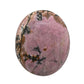 Rhodonite Palm Stone - Hot Massage Worry Stone For Natural Body Chakra Balancing, Reiki Healing And Crystal Grid