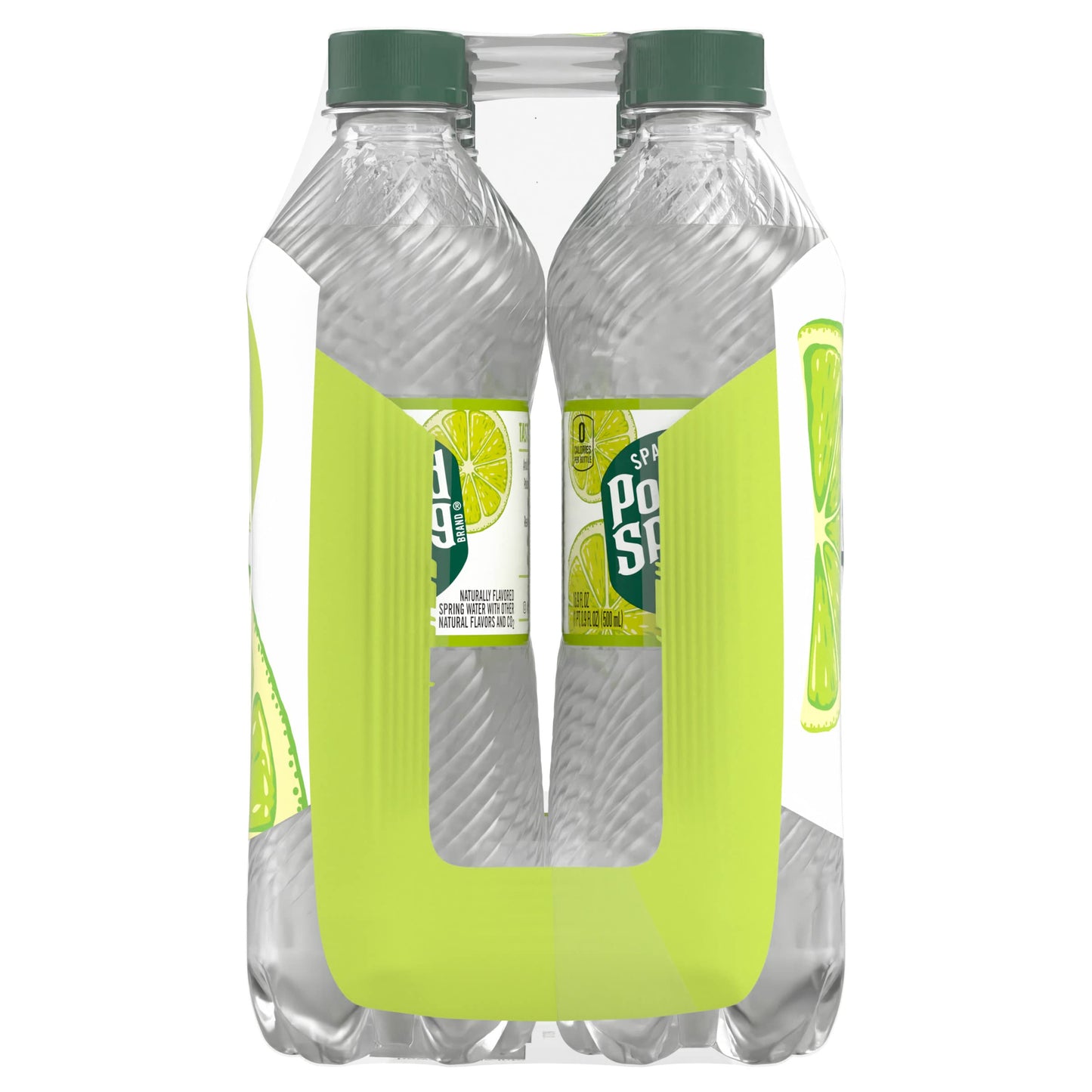 Poland Spring Sparkling Water, Zesty Lime, 16.9 oz. Bottles (8 Pack)