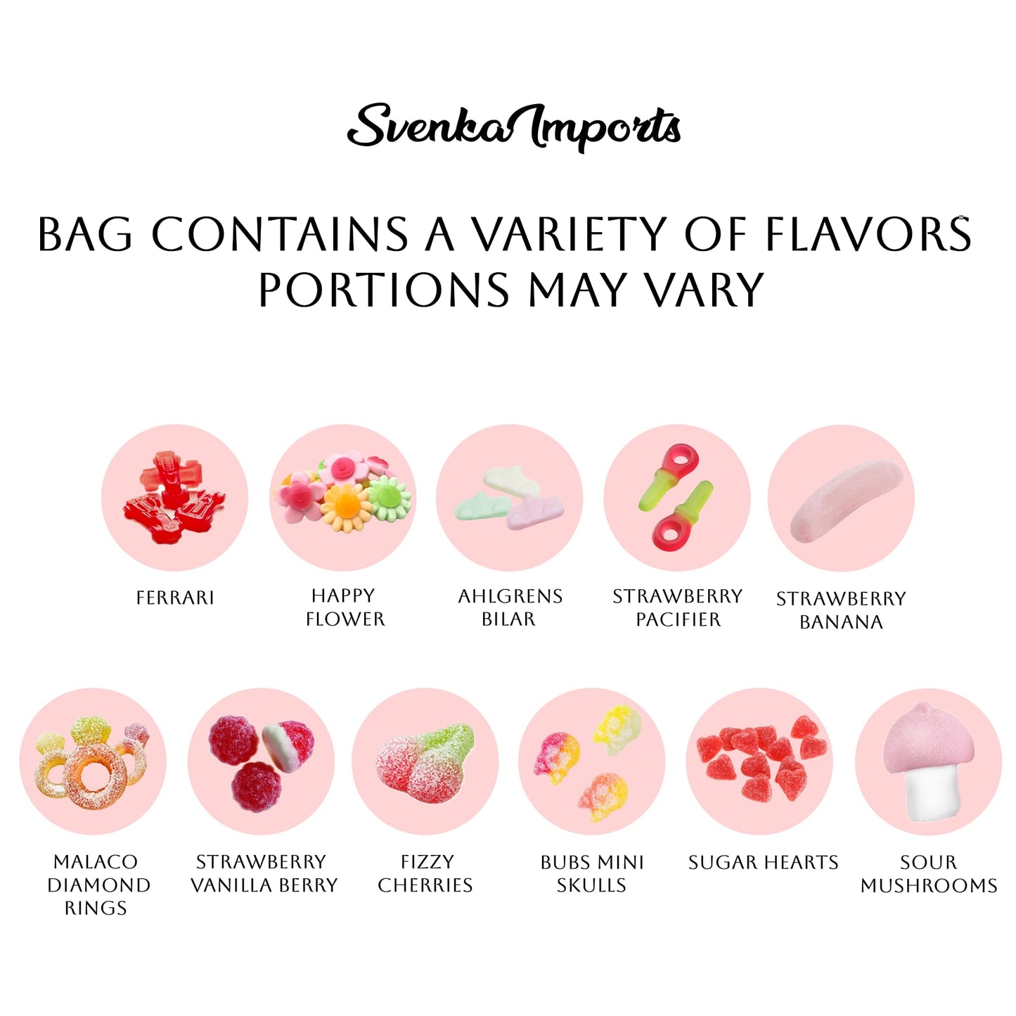 SVENSKA IMPORTS Swedish Sweet & Sour Candy Mix – 1 LB Assortment with Chewy and Fruity   Imported from Sweden