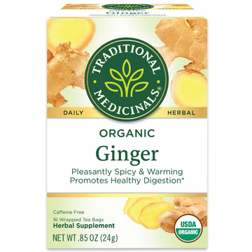 Traditional Medicinals Organic Ginger Tea Bags, 16 Bags