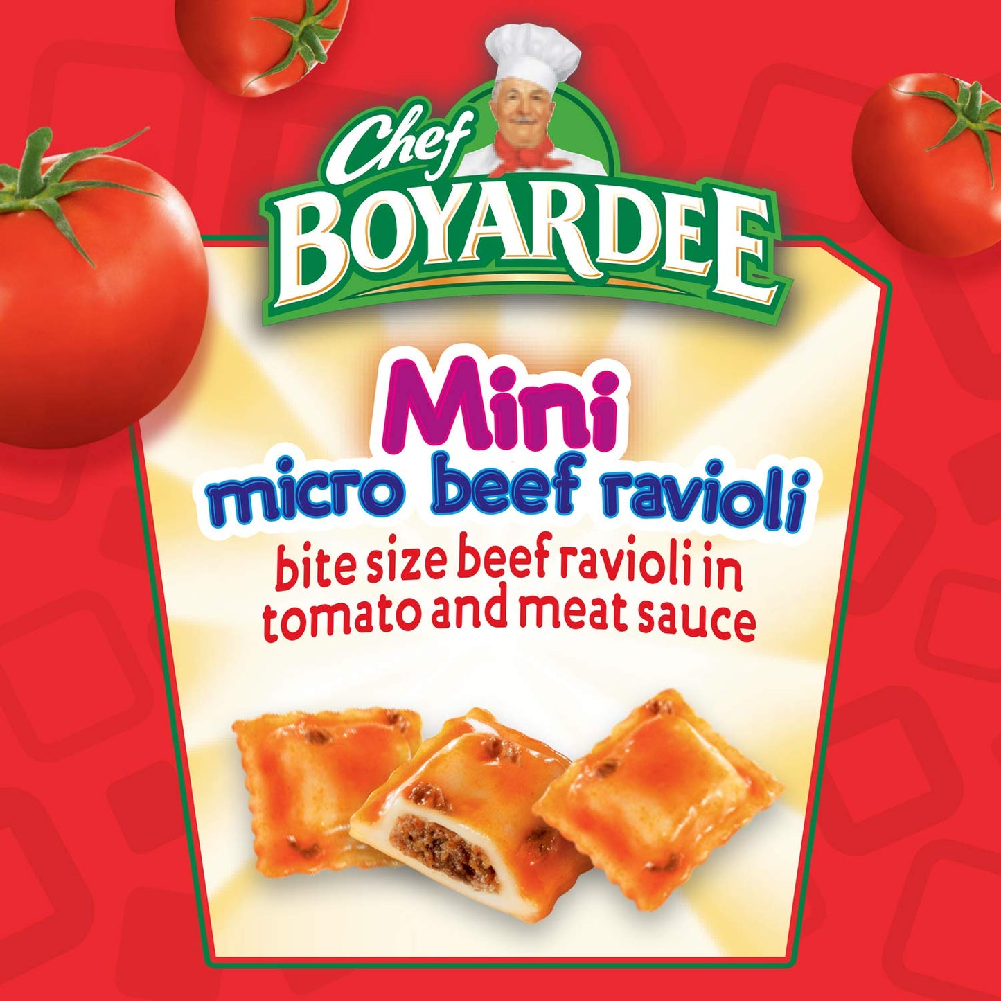 Chef Boyardee Mini Micro Beef Ravioli & Meatballs, 7.5 Ounce (Pack Of 12)