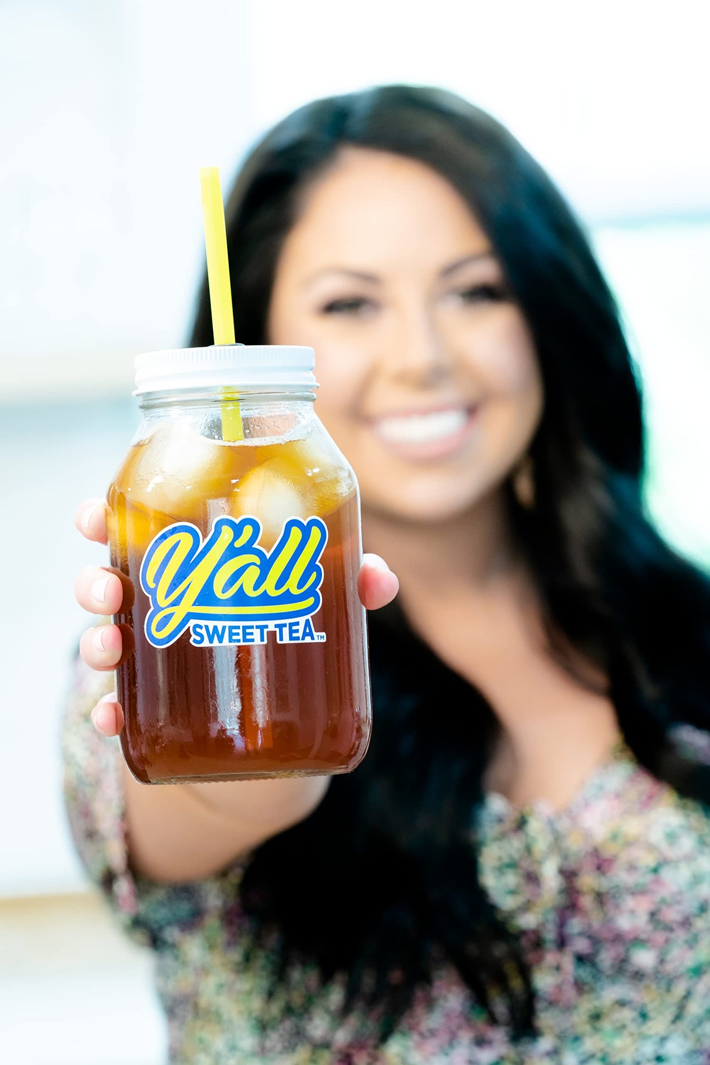 Yall Sweet Tea Decaf Iced Tea Bags, 1/2 Gallon Size, 15 Bags, Quick Brew, As Seen on Shark Tank
