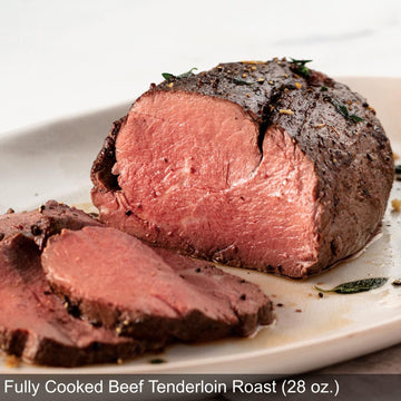Omaha Steaks Signature Steakhouse Dinner (Fully Cooked Beef Tenderloin Roast, Roasted Garlic Mashed Potatoes, Brussels Sprouts W