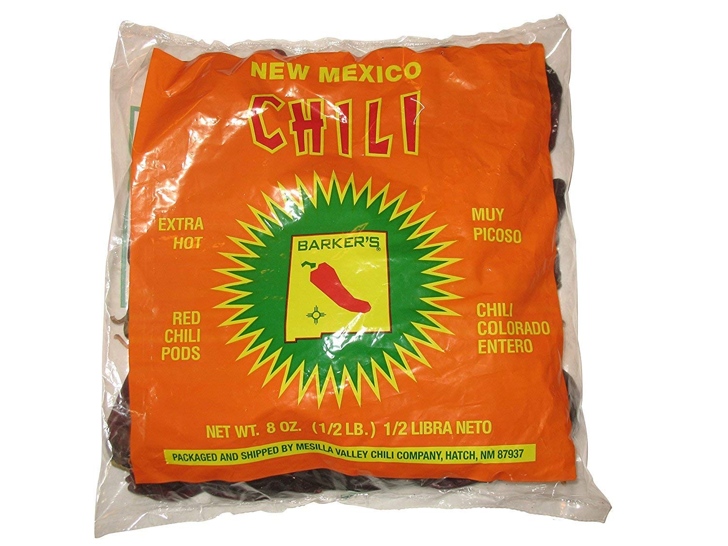 3 Set Extra Hot Red Chili Pods from Hatch, New Mexico - 8 Ounce