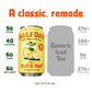 Halfday Iced Tea Cans, Prebiotic Half & Half, Low Sugar, 12 fl oz, 12 Pack, Gluten Free, 40 Calories, Natural Caffeine