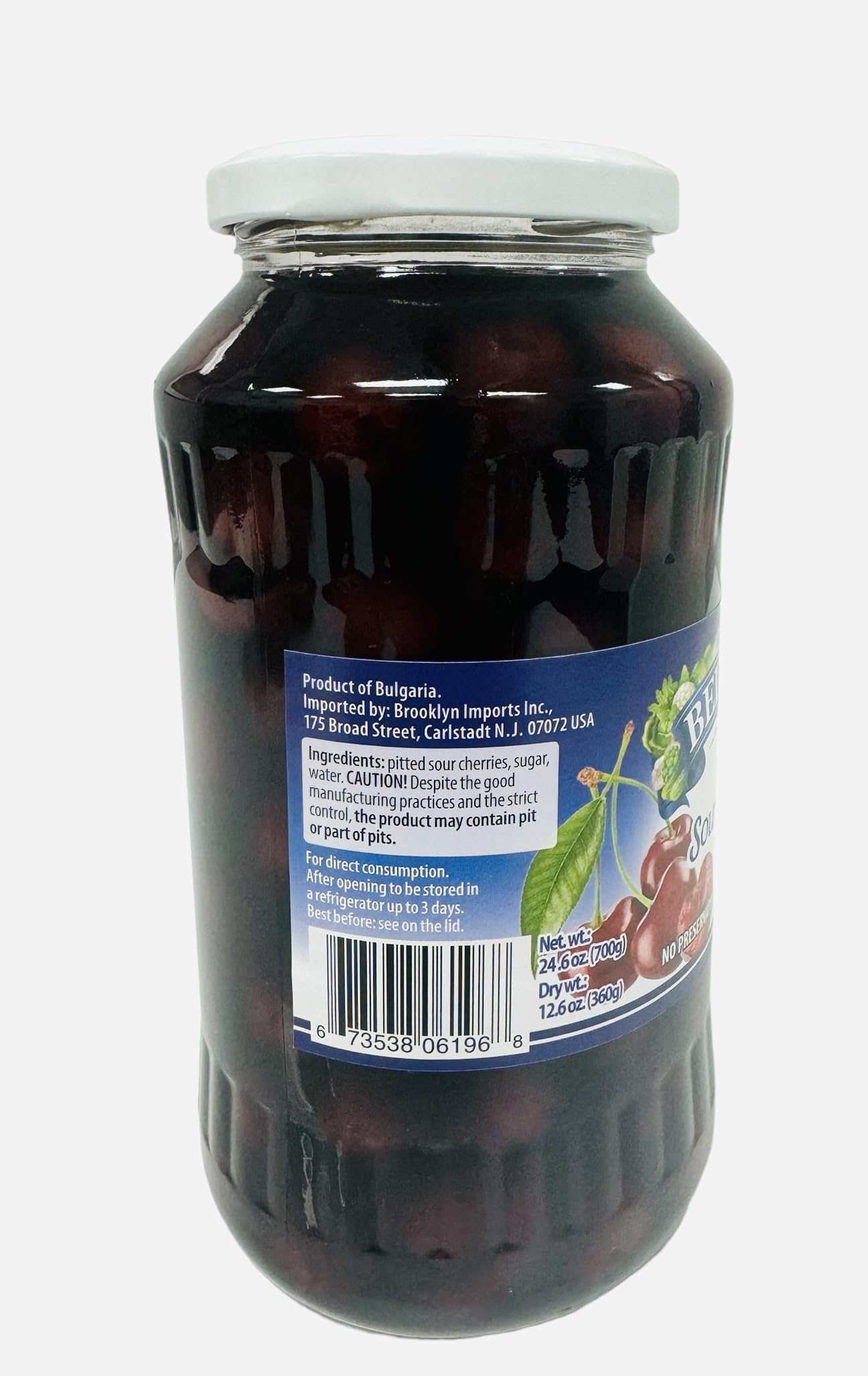 Belveder Pitted Sour Cherries, 24 Oz