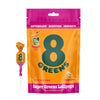 8Greens Supergreens Lollipops | Super Greens Suckers, Greens Powder, Gluten-Free, Vegan, Non-Gmo Natural Tropical Citrus Flavor,