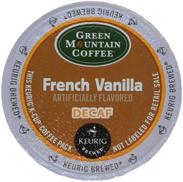 Green Mountain Coffee, French Vanilla Decaf, Single-Serve Keurig K-Cup Pods, Light Roast, 48 Count (2 Boxes Of 24 Pods)