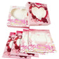 Qiqee Auto-Pop Up 10X10X2.5 Inch Pie Boxes With Window 30Packs Cookie Donut Bakery Box