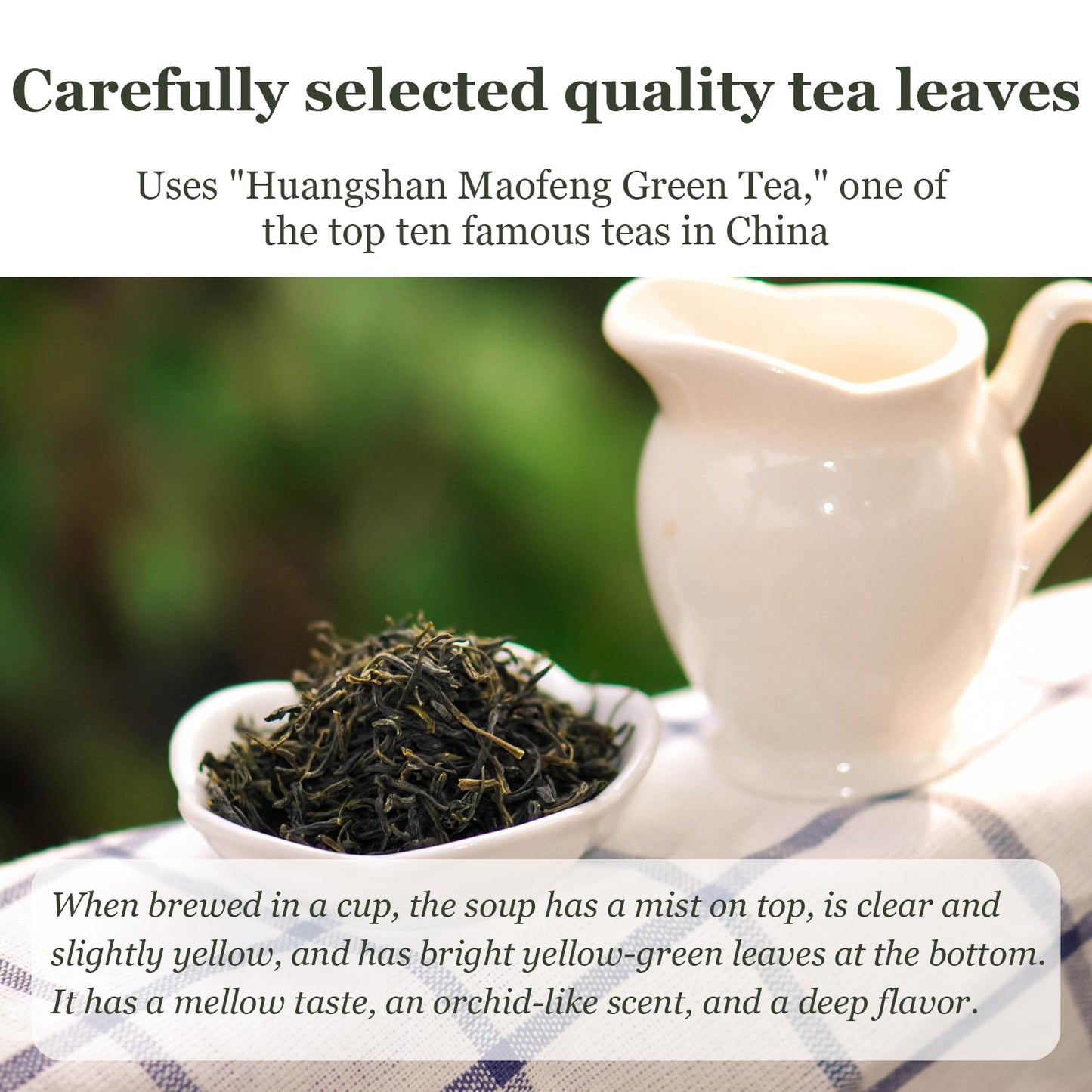 Hanfangling Jasmine Green Tea, Loose Leaf, Blends Aroma And Flavor 1.76Oz(50G) Jasmine Flavor