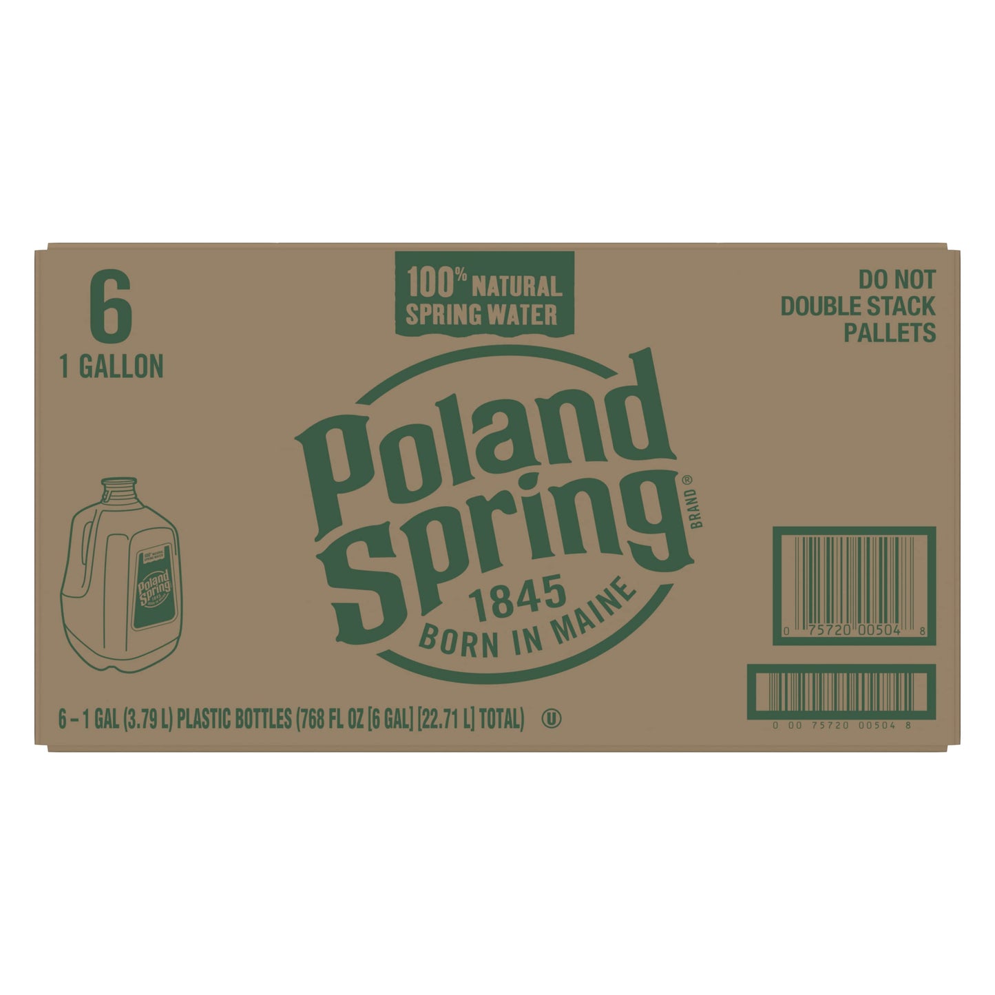Poland Spring Case Bundles (1 Gallon Case Of 6 - 2 Cases)
