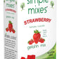 Simple Mixes Natural Gelatin Dessert, Strawberry, Healthy Snacks, Lactose, Fat & Gluten Free, Kosher, 3.1 Oz Per Package, 6 Coun