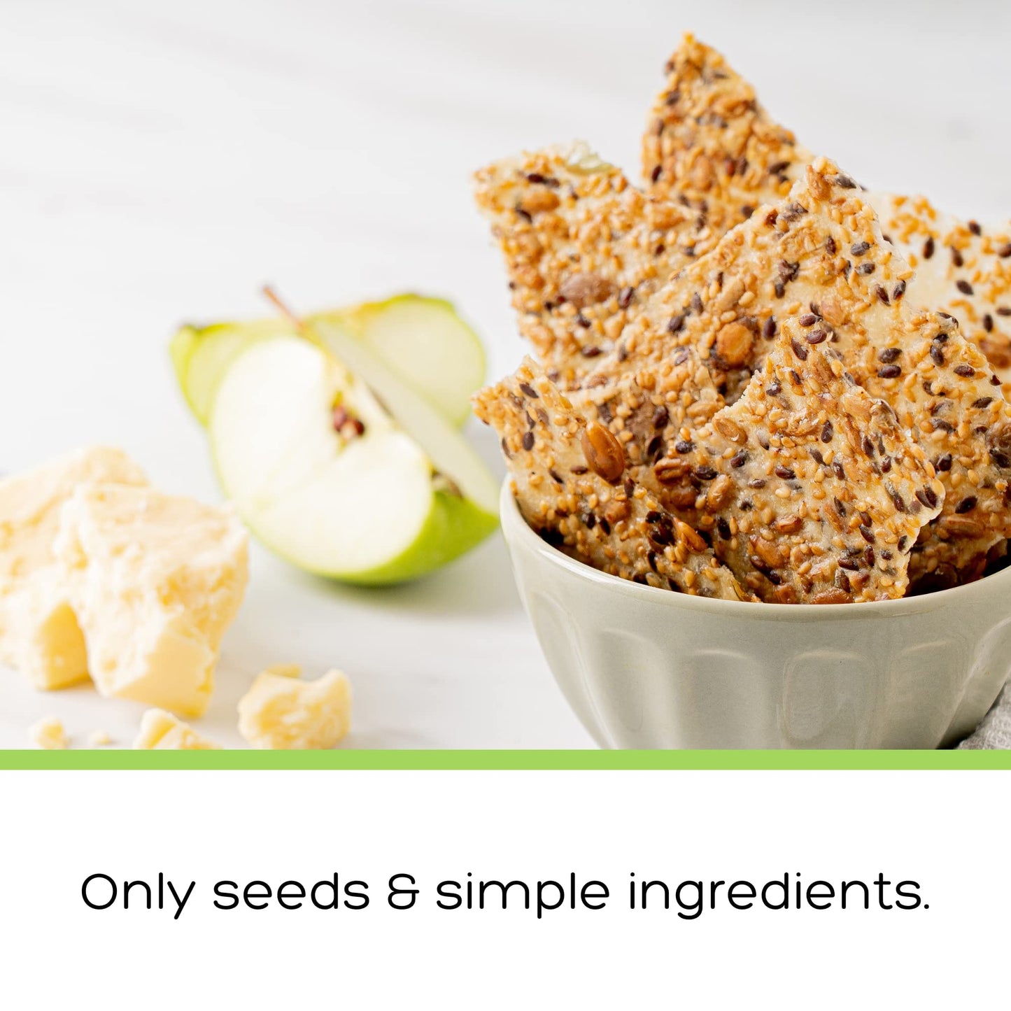Top Seedz Organic Gluten Free Rosemary & 6 Seed  ers - 5 oz, 6-Pack, Vegan, Plant-Based Protein