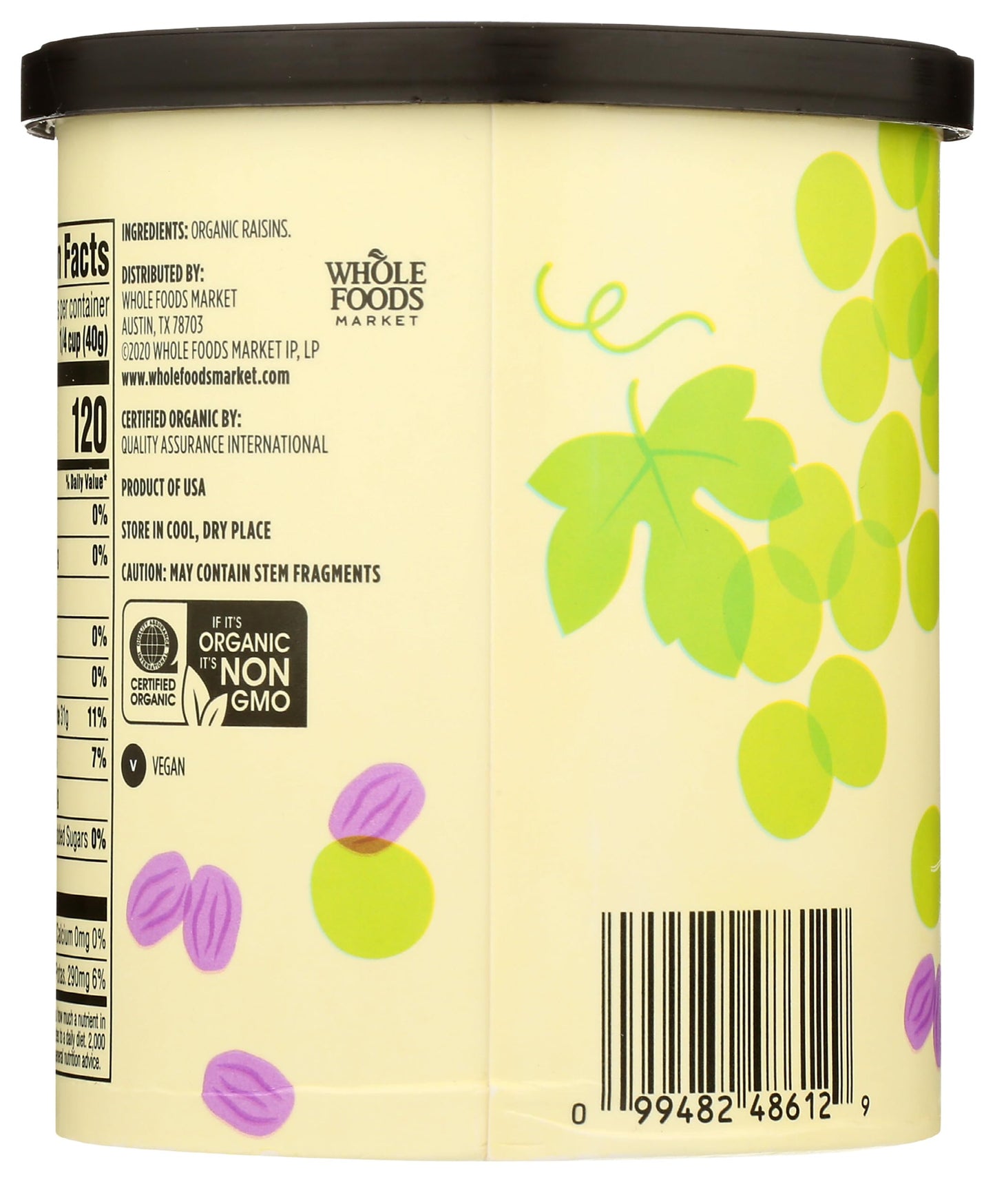 365 by Whole Foods Market Organic Raisins, 12 Ounce, Pack of 1